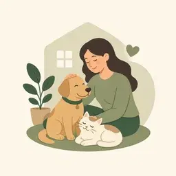 Pet sitting service icon